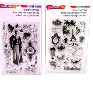 Stampendous Perfectly Clear Stamp Sets Santos Angel & Charm Set Cardmaking